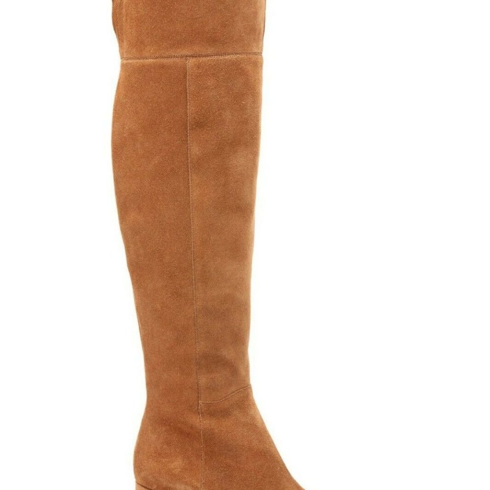 Women's Tan Suede Over-the-Knee Boots